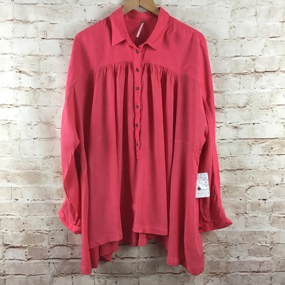 Free People Boho Top Size Large - Picture 1 of 6